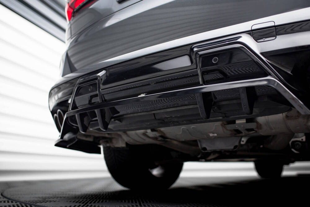 Diffuser passend voor BMW X5M F95 Facelift Maxton Glans Zwart
