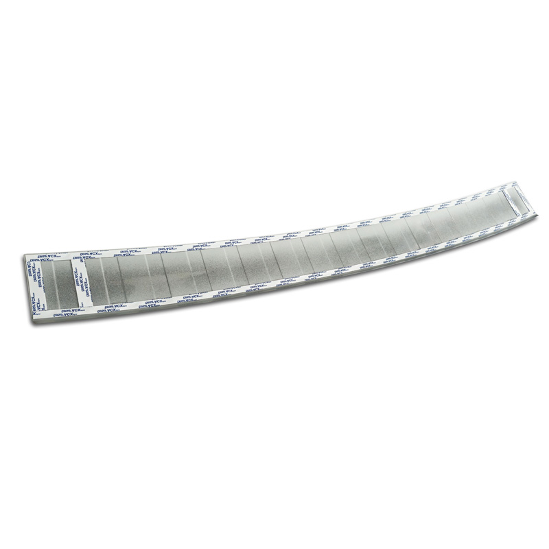 Avisa Protection de seuil arrière inox thermolaqué sur mesure pour Citroën Jumpy & Spacetourer / Peugeot Expert & Traveller / Toyota Proace 2016- / Opel Vivaro & Zafira Life 2019- (L1) 'Soft Silver'