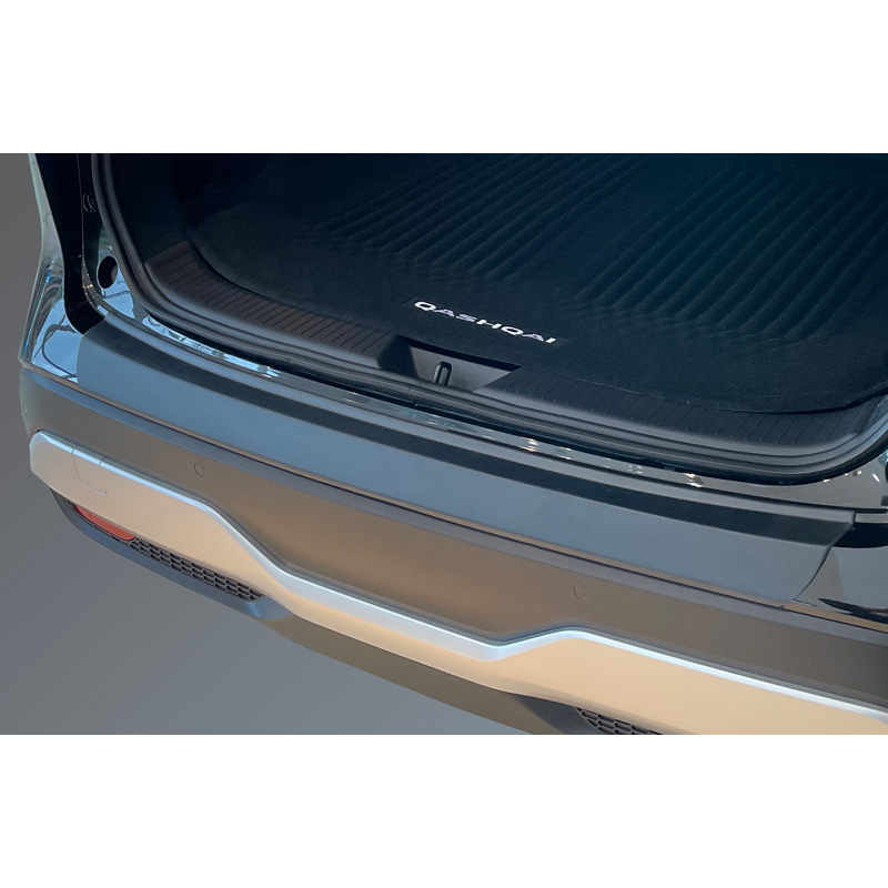 Protection de seuil arrière (ABS) sur mesure pour Nissan Qashqai III 2021- Noir