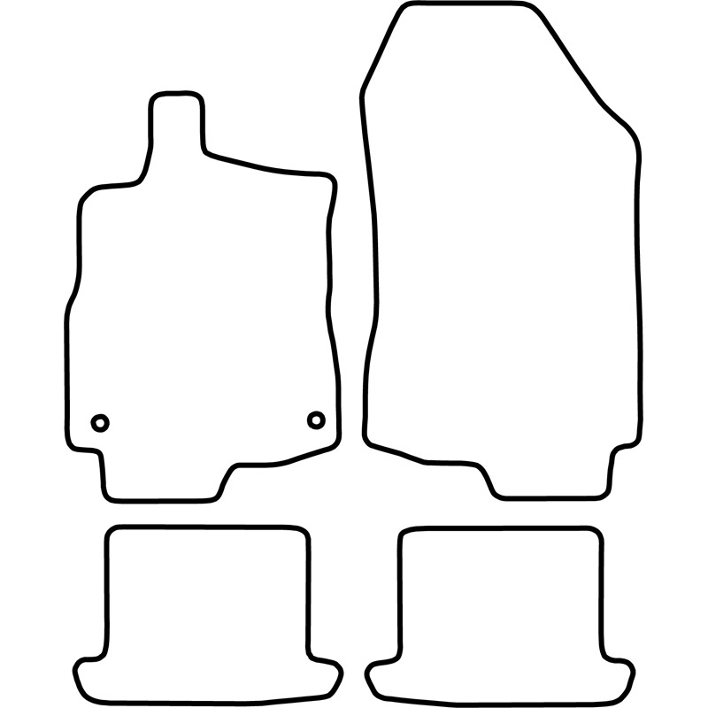 Set de tapis de sol en velours sur mesure pour Renault Megane CC 2010-