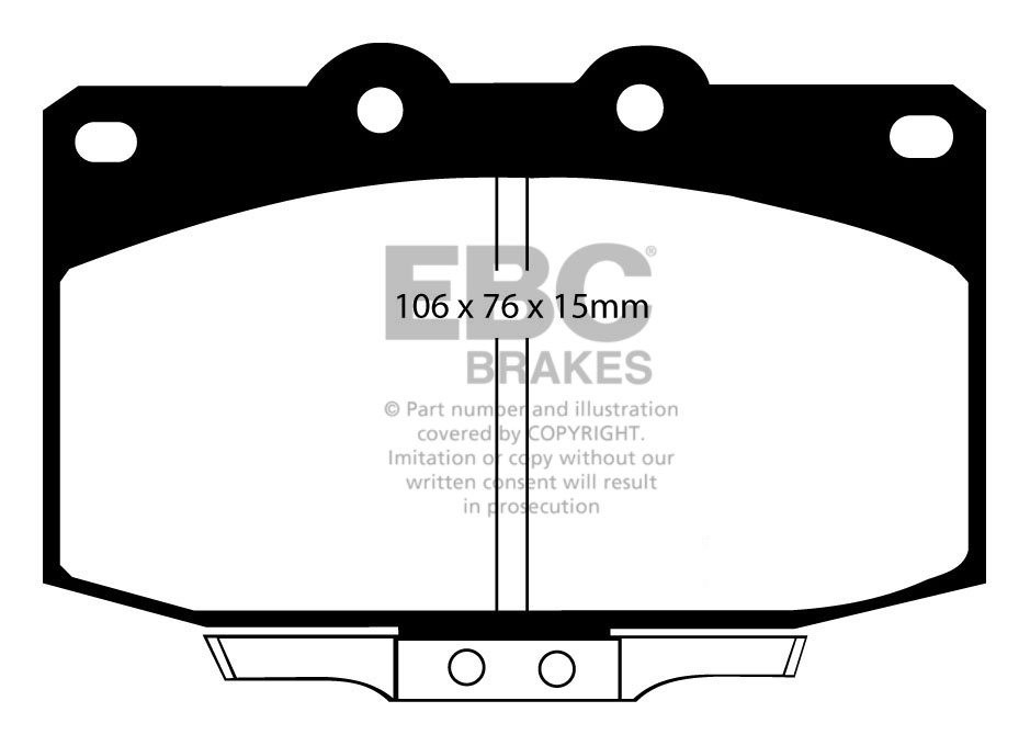 EBC Brakes MAZDA RX7 2.4 (1.3) 86-91 Remblokken voorzijde greens
