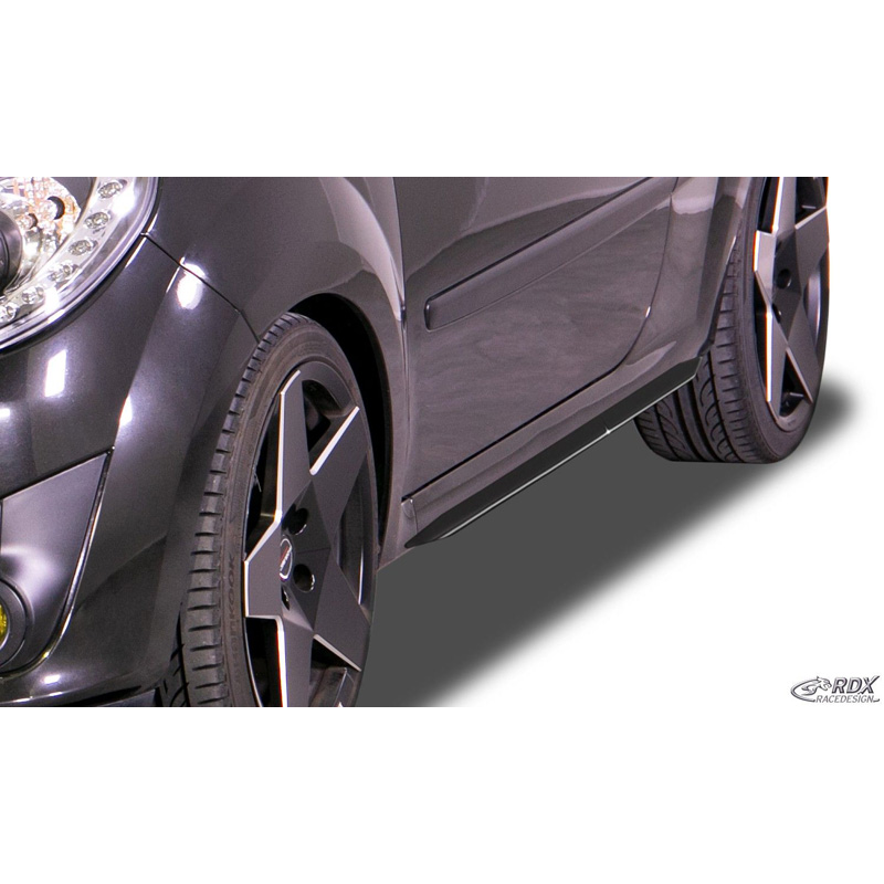 Jupes latérales sur mesure pour Renault Twingo II 2007-2014 'Slim' (ABS)