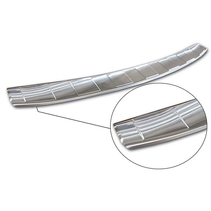 Protection de seuil arrière inox sur mesure pour Renault Zoe II 2019- 'Ribs'