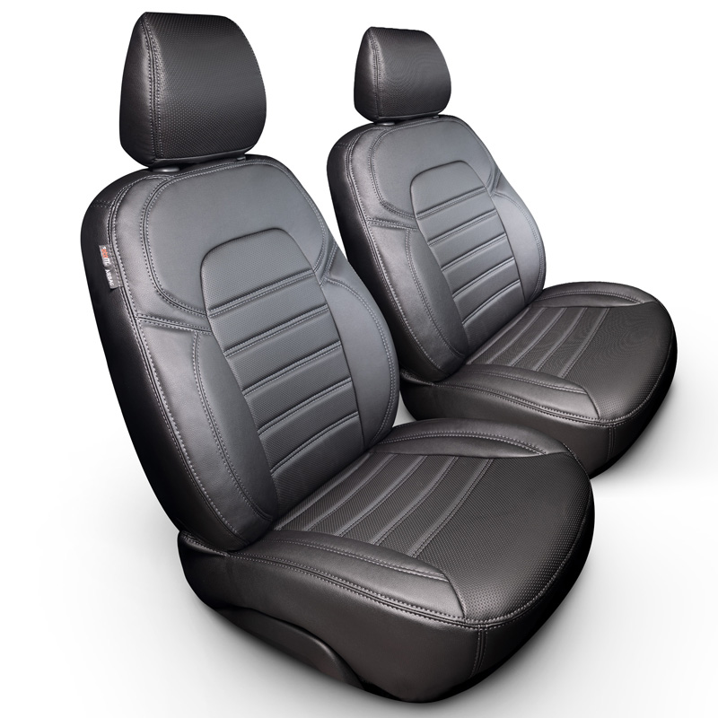 New York Design Housses de siège en cuir artificiel 1+1 sur mesure pour Mercedes Sprinter 2018- (Comfortline)