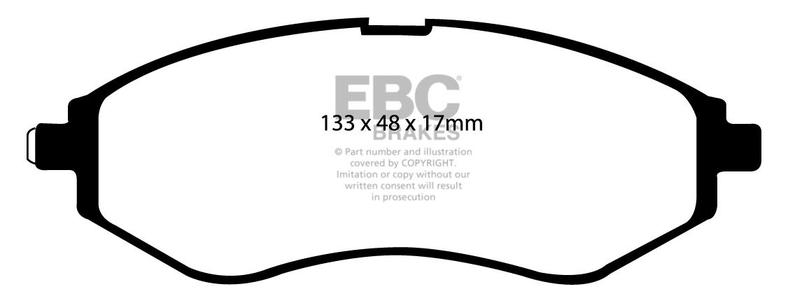 EBC Brakes CHEVROLET Aveo 1.4 2008-2011 Remblokken voorzijde gre