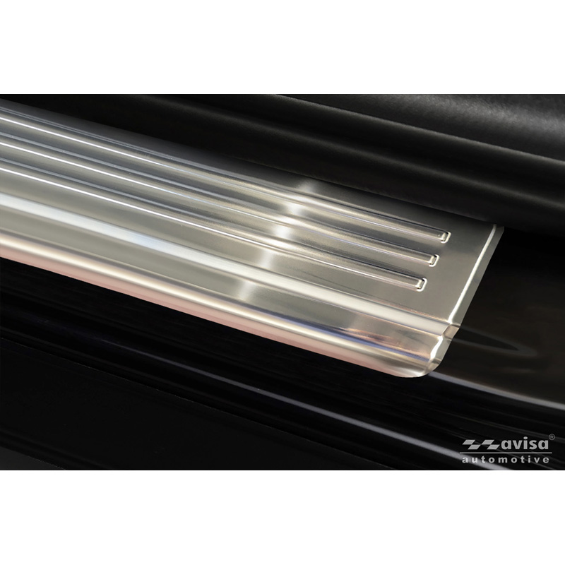 Avisa Seuils de portes inoxydable sur mesure pour Mitsubishi Outlander III 2012-2020 incl. PHEV & Facelift 'Lines' - 4-pièces