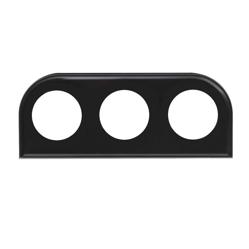 Simoni Racing DIN panneau métal de l'instrument pour 3x52 mm instruments noir