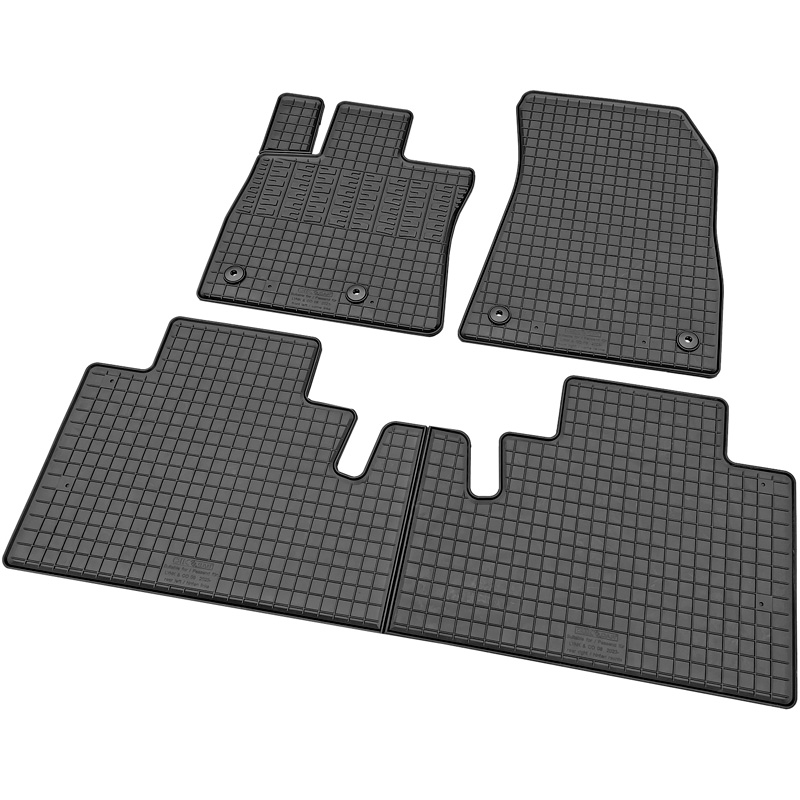 CIKCAR Set tapis de caoutchouc sur mesure pour Lynk & Co 08 2023- (3-pièces + points de fixage)