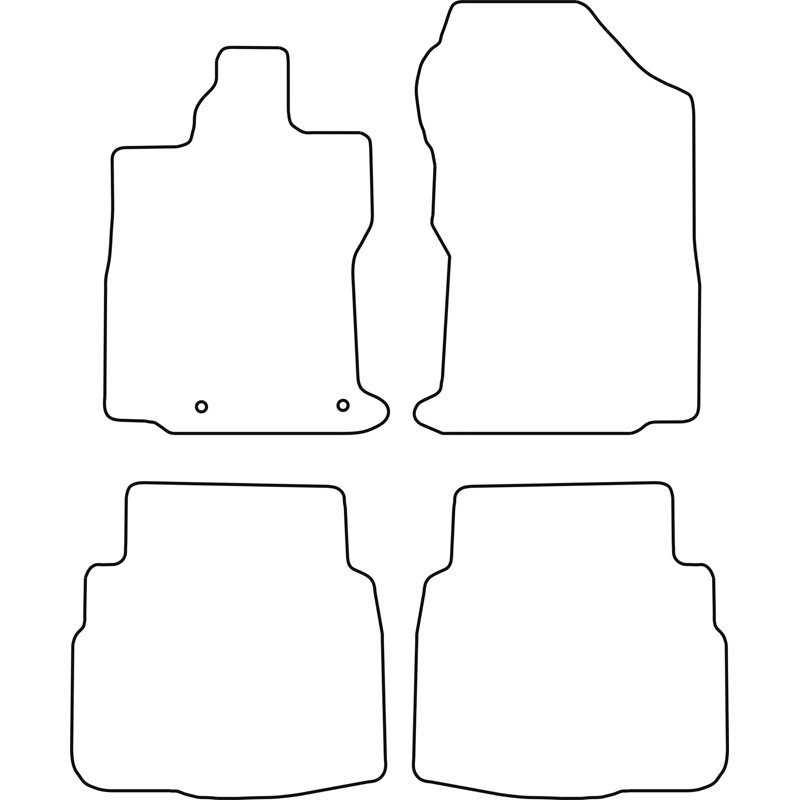 Set de tapis de sol sur mesure pour Subaru Outback (BT) 2020-
