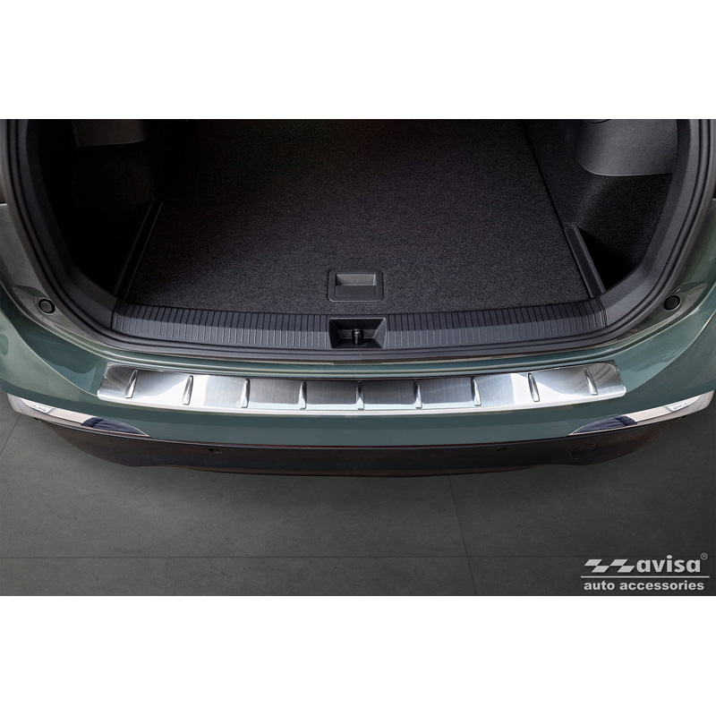 Protection de seuil arrière inox sur mesure pour Volkswagen Tiguan (CT1) 2024- 'Ribs'