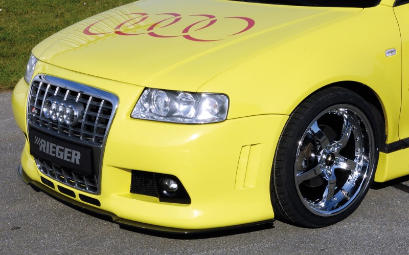 Spoilerzwaard Carbon voor Voorbumper Audi A6 4b vanaf model 02 R