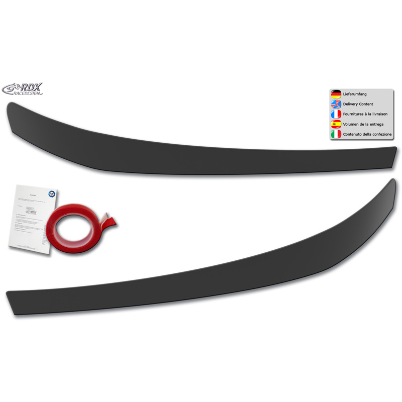 RDX Spoilers de phares sur mesure pour Hyundai H-1 / H300 / i800 2018- (ABS)