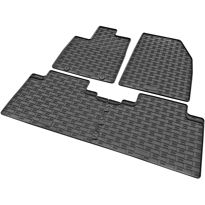 CIKCAR Set tapis de caoutchouc sur mesure pour BYD Atto 2 EV 2024- & DM-i Hybrid 2026- (4-pièces + points de fixage)