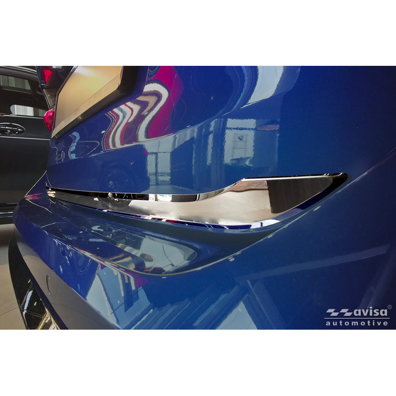 Avisa Revêtement d'habillage du hayon du coffre inox Chrome sur mesure pour BMW Série 3 Touring (G21) M-Sport Facelift 2022-