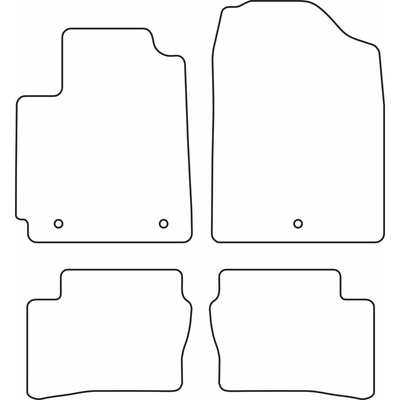 Set de tapis de sol sur mesure pour Kia Picanto 2017-