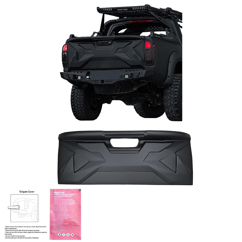 Protecteur de hayon sur mesure pour Nissan Navara NP300 (D23) 2014-2021 - Noir mat