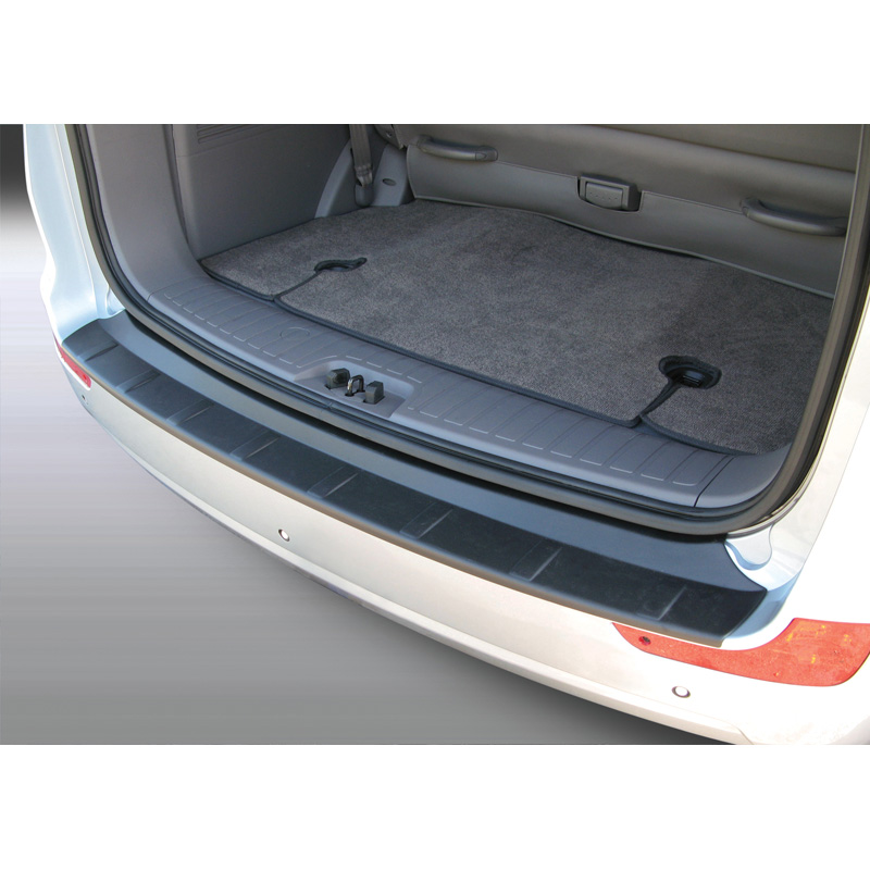 Protection de seuil arrière (ABS) sur mesure pour Ssang Yong Turismo/Stavic 9/2013- Noir
