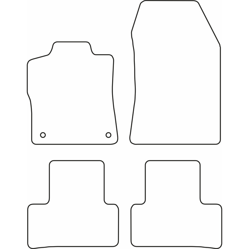 Set de tapis de sol sur mesure pour Peugeot 308 III HB 5-portes 2021- & Opel Astra L 2021-
