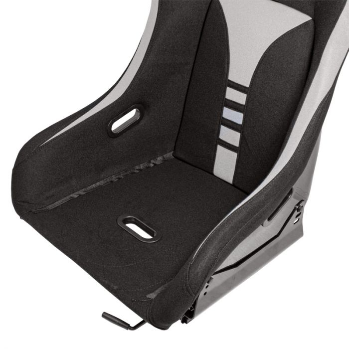 Siège baquet 'RT' - Noir/Gris - Dossier fixe en polyester - incl. glissières