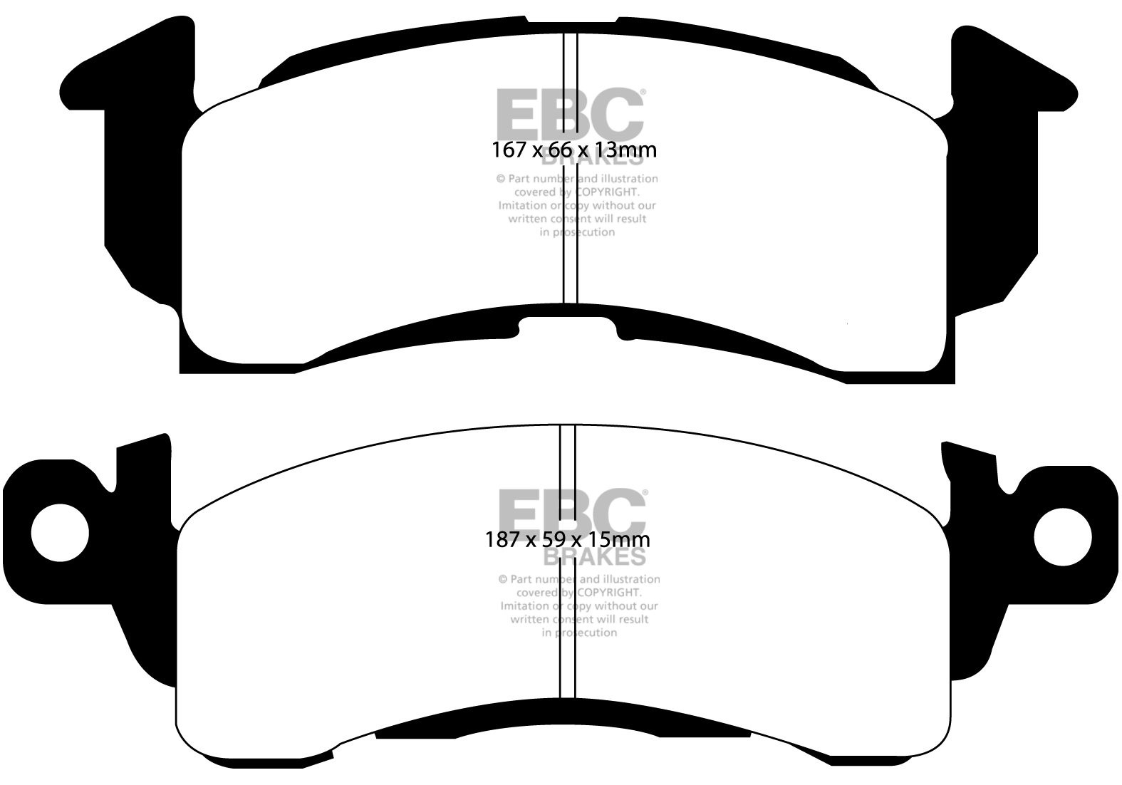 EBC Brakes PONTIAC Firebird 6.6 74-78 Remblokken voorzijde redst