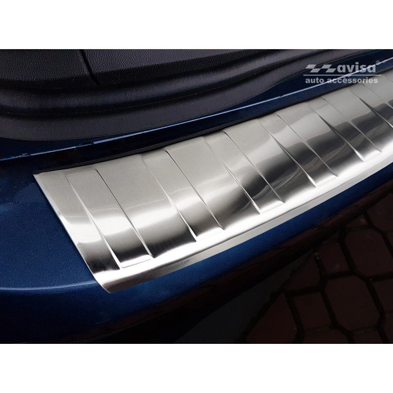 Protection de seuil arrière inox sur mesure pour Ford Focus IV Kombi 2018- 'Ribs'
