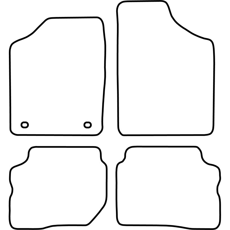 Set de tapis de sol en velours sur mesure pour Rover 100 1990-1997