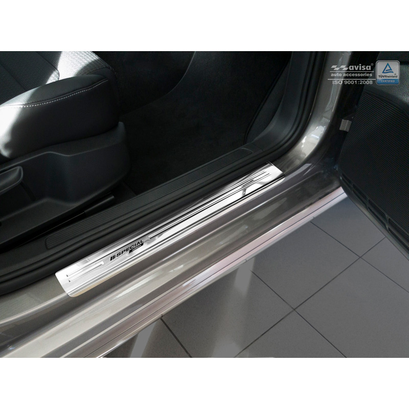 Seuils de portes inoxydable sur mesure pour Volkswagen Golf VII 5-portes & Variant 2012-2020 - 'Special Edition' - 4-pièces