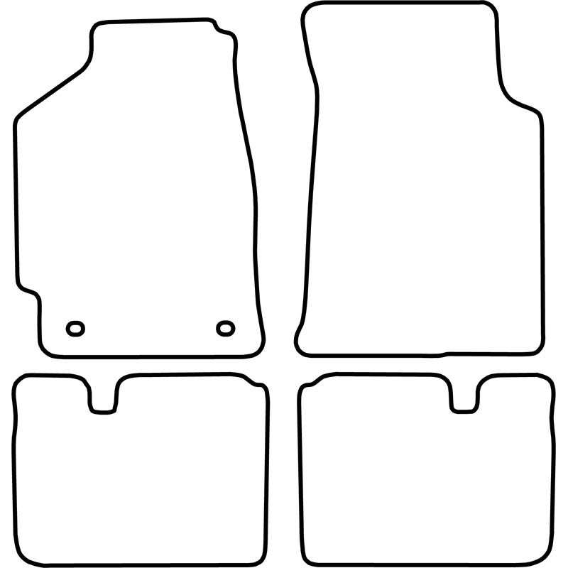 Set de tapis de sol sur mesure pour Honda Civic 3 portes 1988-1991