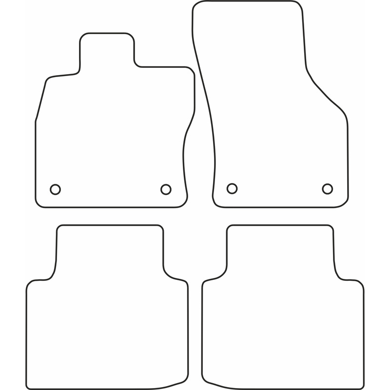 Set de tapis de sol sur mesure pour Skoda Superb III 2015-