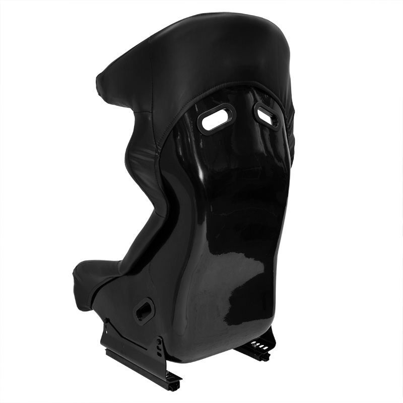 Siège baquet 'FS' - Simili Cuir Noir - Dossier fixe en polyester - incl. glissières