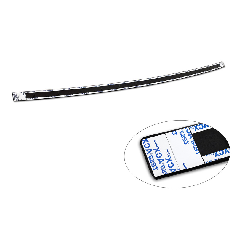 Protection de seuil arrière inox noir mat sur mesure pour MG 4 (EV) 2022- 'Ribs'