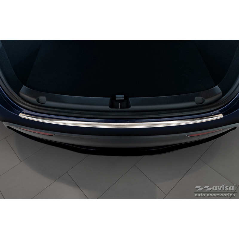 Protection de seuil arrière inox sur mesure pour Tesla Model Y 2020-