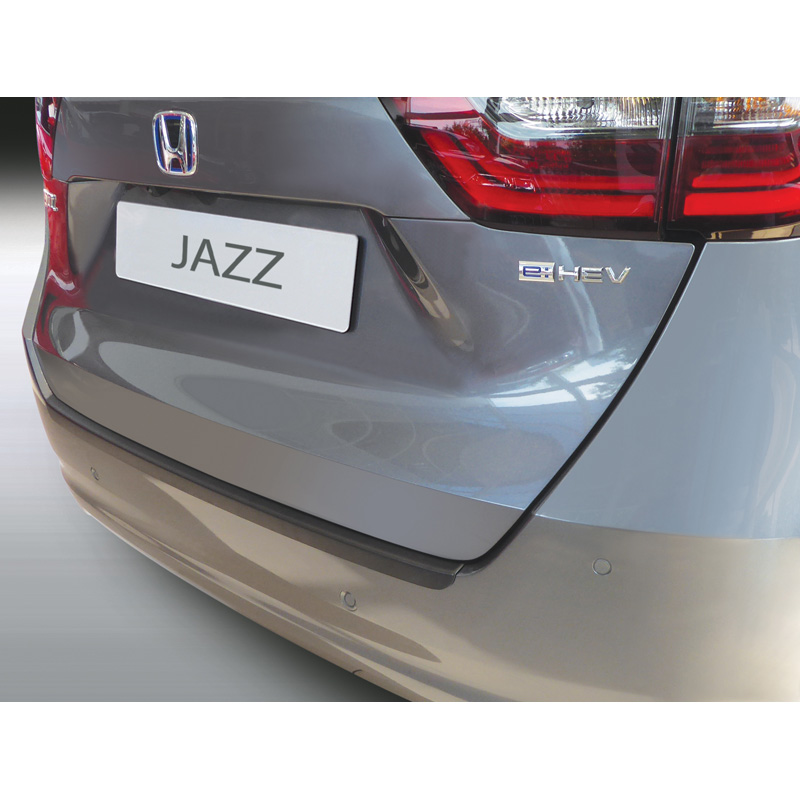 Protection de seuil arrière (ABS) sur mesure pour Honda Jazz V Hybrid 2020- Noir