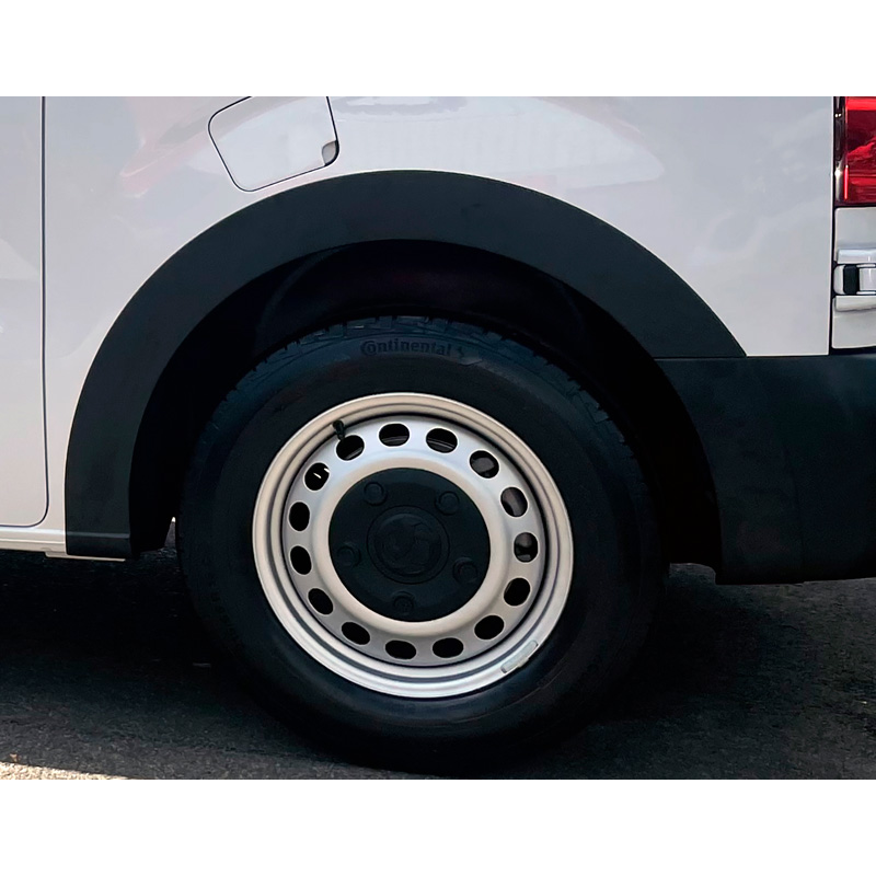 RGM Set extensions de garde-boue sur mesure pour Citroen Jumpy excl. XS & Peugeot Expert 2016- excl. Compact  & Opel Vivaro SWB 2019- - Noir
