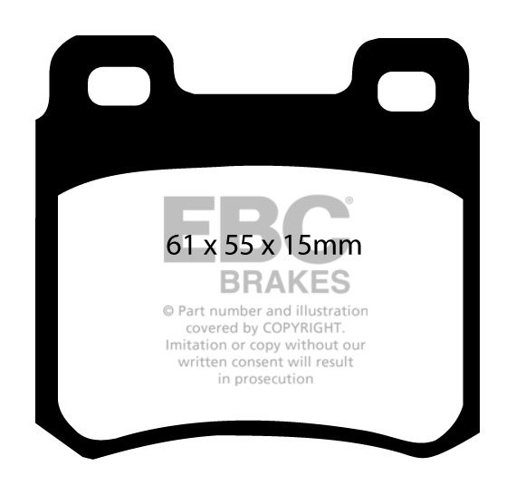 EBC Brakes MERCEDES C-Class (W202) C220 93-96 Remblokken achterz