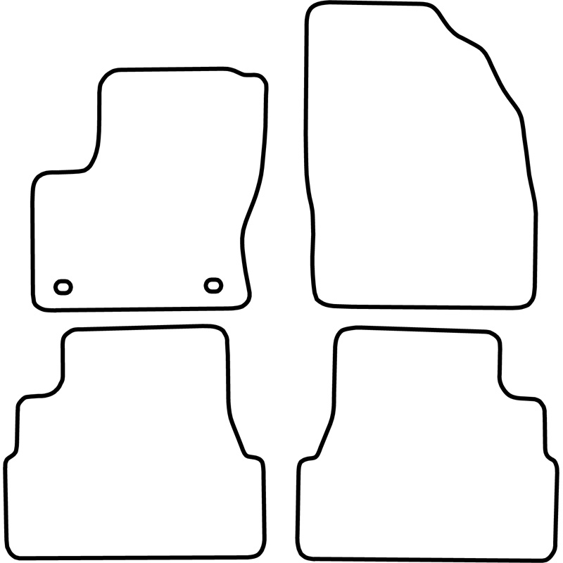 Set de tapis de sol sur mesure pour Ford Focus C-Max 2007-2011