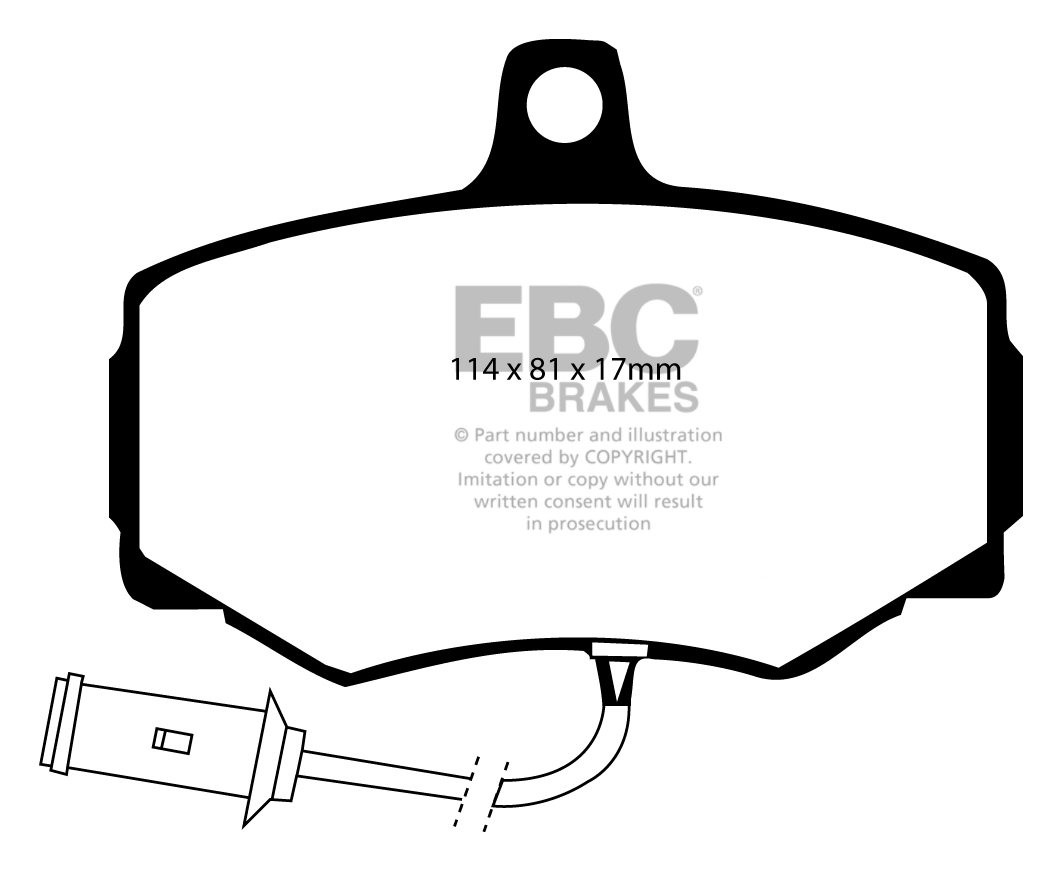 EBC Brakes JAGUAR XJR 3.6 88-89 Remblokken voorzijde