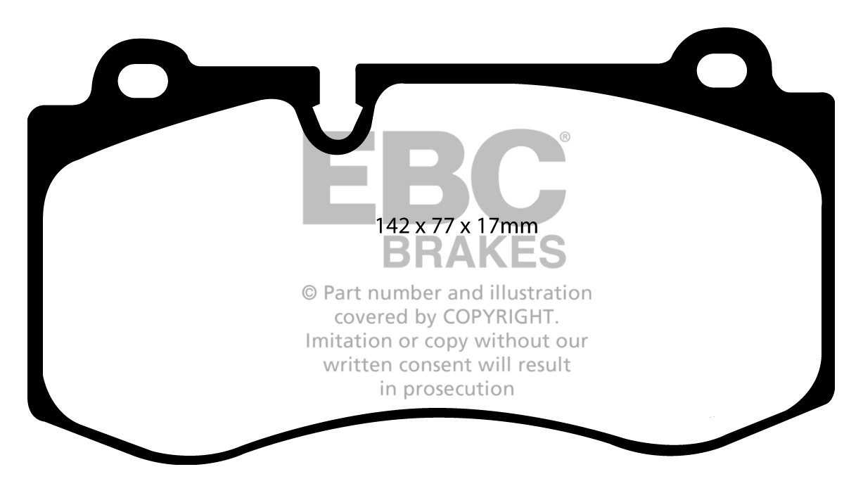 EBC Brakes MERCEDES SL-Class (R230) SL500 2006-.. Remblokken voo