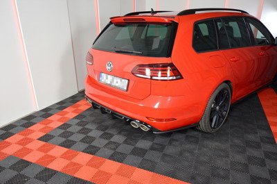 Diffuser VW Golf 7.5 R Facelift Glans Zwart