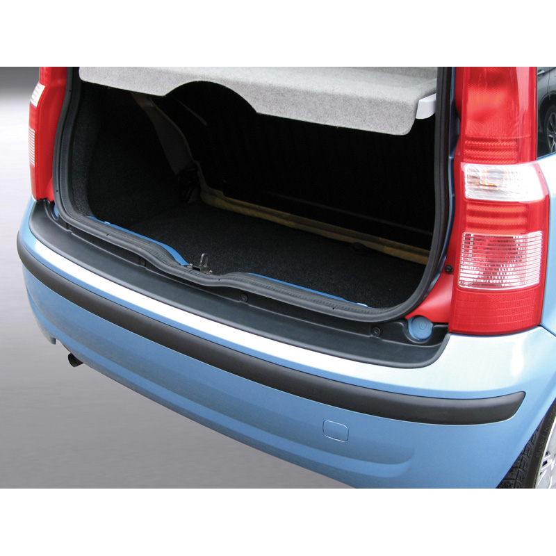 Protection de seuil arrière (ABS) sur mesure pour Fiat Panda II 2003-2012 Noir