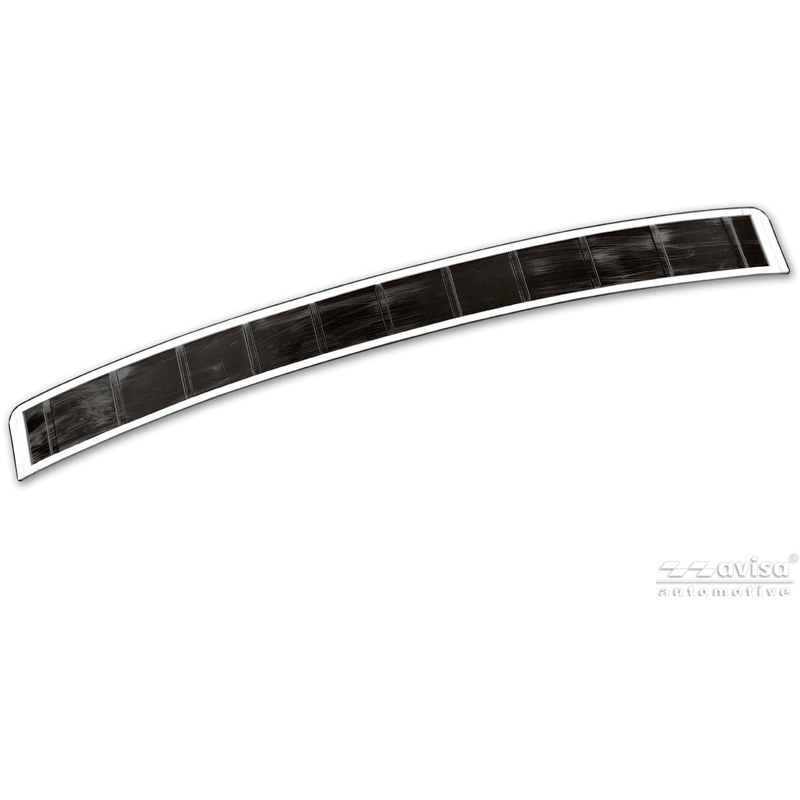 Avisa Protection de Seuil de Coffre Acier Inox sur mesure pour Audi A6 (C9) Avant S-Line 2025- - Noir