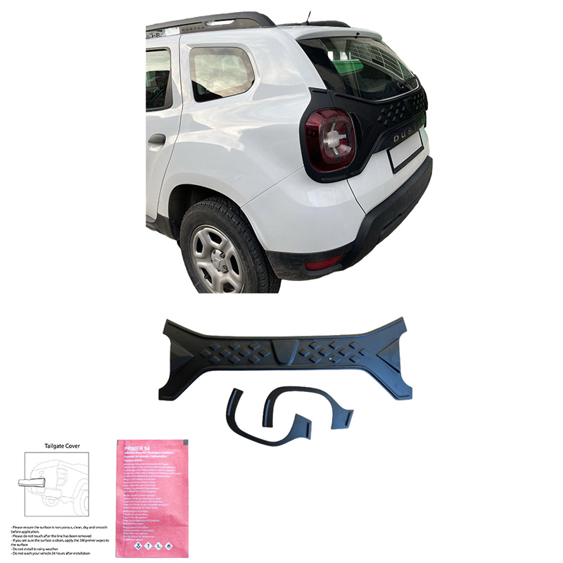 Protecteurs de hayon et feux arrière sur mesure pour Dacia Duster II 2018-2024 - Noir mat