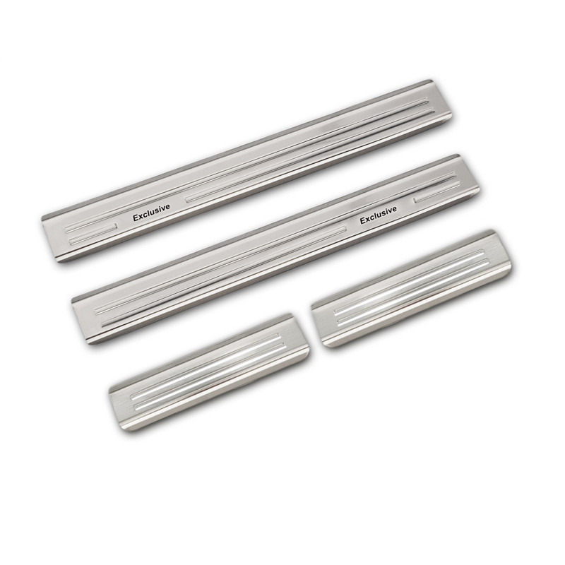 Seuils de portes inoxydable sur mesure pour Volkswagen Golf Sportsvan 2014- 'Exclusive' - 4-pièces