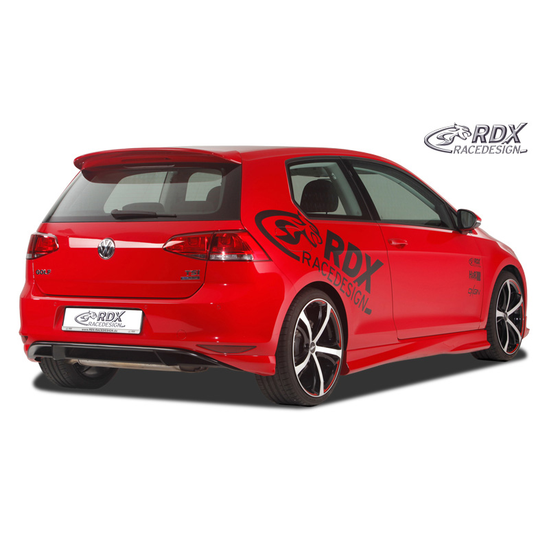 Jupe arrière 'Angles' sur mesure pour Volkswagen Golf VII HB 3/5-portes 2012- excl. GTi/GTD (PUR)