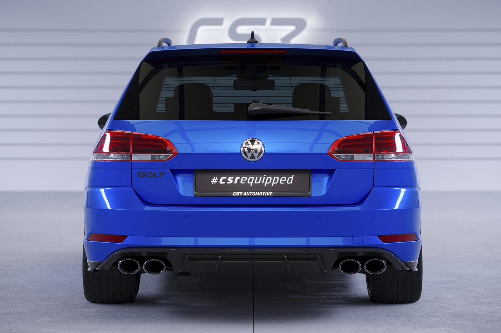 Diffuser Volkswagen Golf 7 R Variant FL CSR Glans Zwart