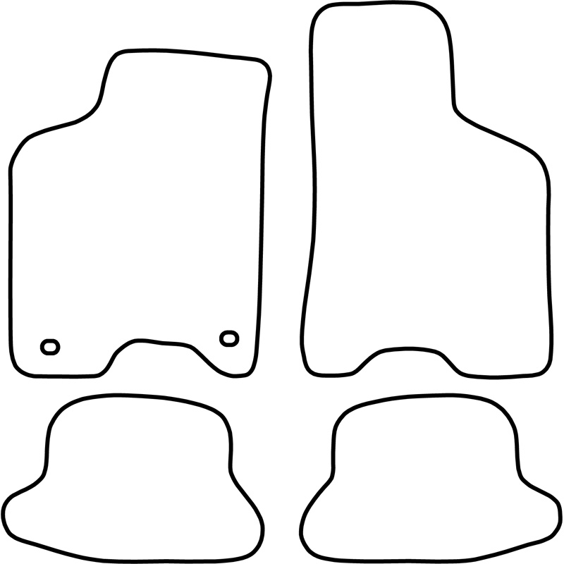 Set de tapis de sol sur mesure pour Seat Arosa 1997-2004