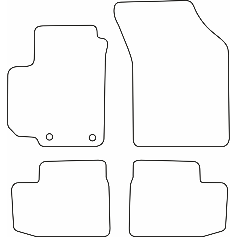 Set de tapis de sol sur mesure pour Suzuki Swift 2005-2010