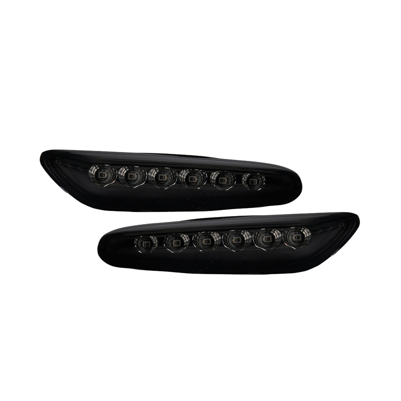 Set de Clignotants Latéraux LED (OE Plug) sur mesure pour BMW Série 1 E8x / 3 E9x / 5 E6x - Fumée