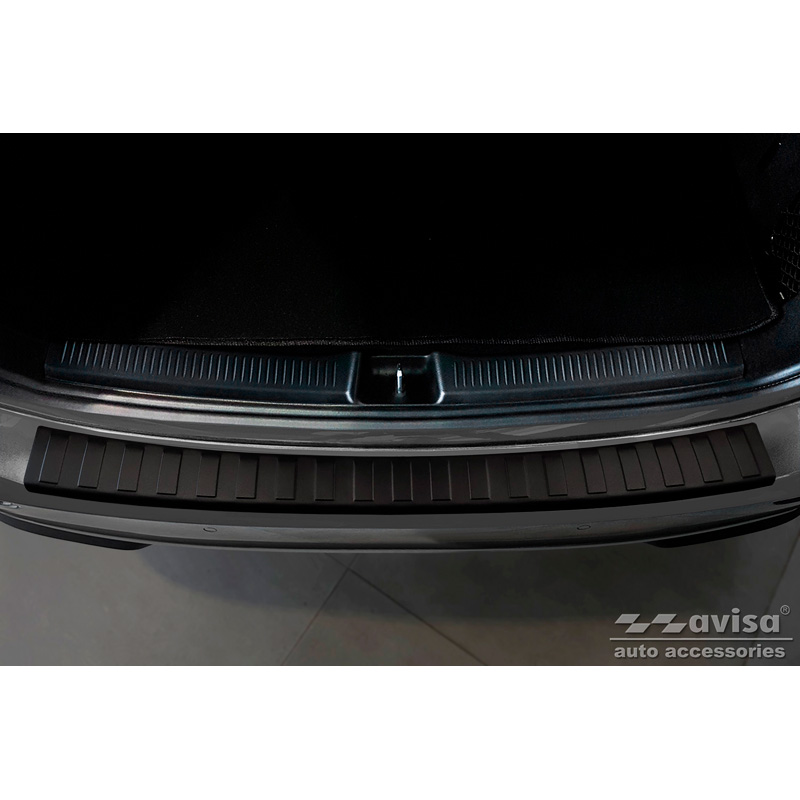 Protection de seuil arrière inox noir mat sur mesure pour Mercedes Classe-B III W247 / AMG 2018-