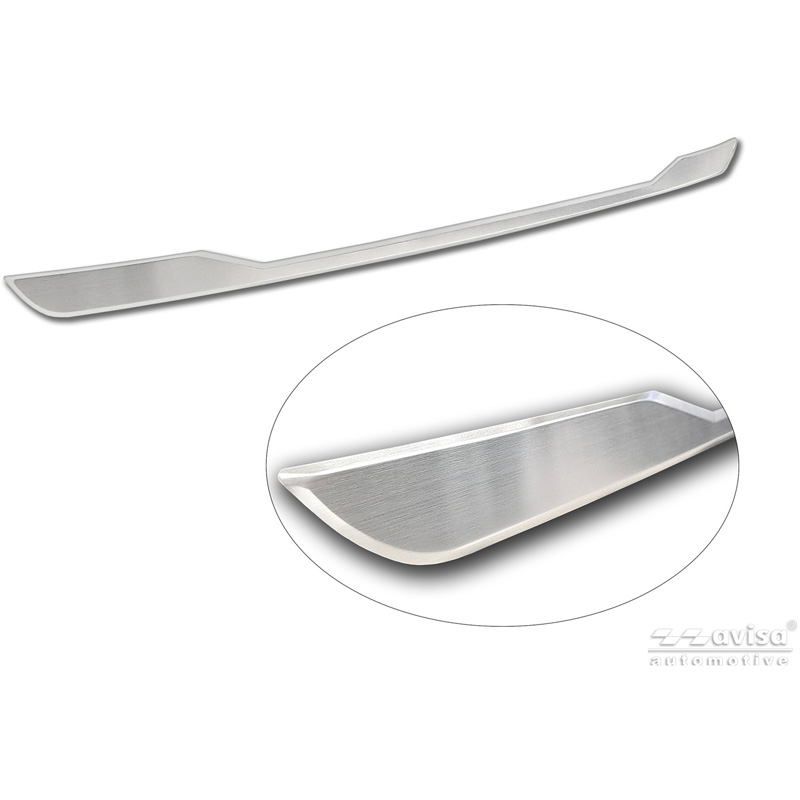 Avisa Revêtement d'habillage du hayon du coffre inox brossé sur mesure pour Toyota Corolla Touring Sports (E21) 2019-